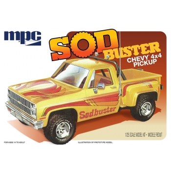 Plastikmodell – Auto 1:25 1981 Chevy Stepside Pickup Sod Buster Car – MPC972